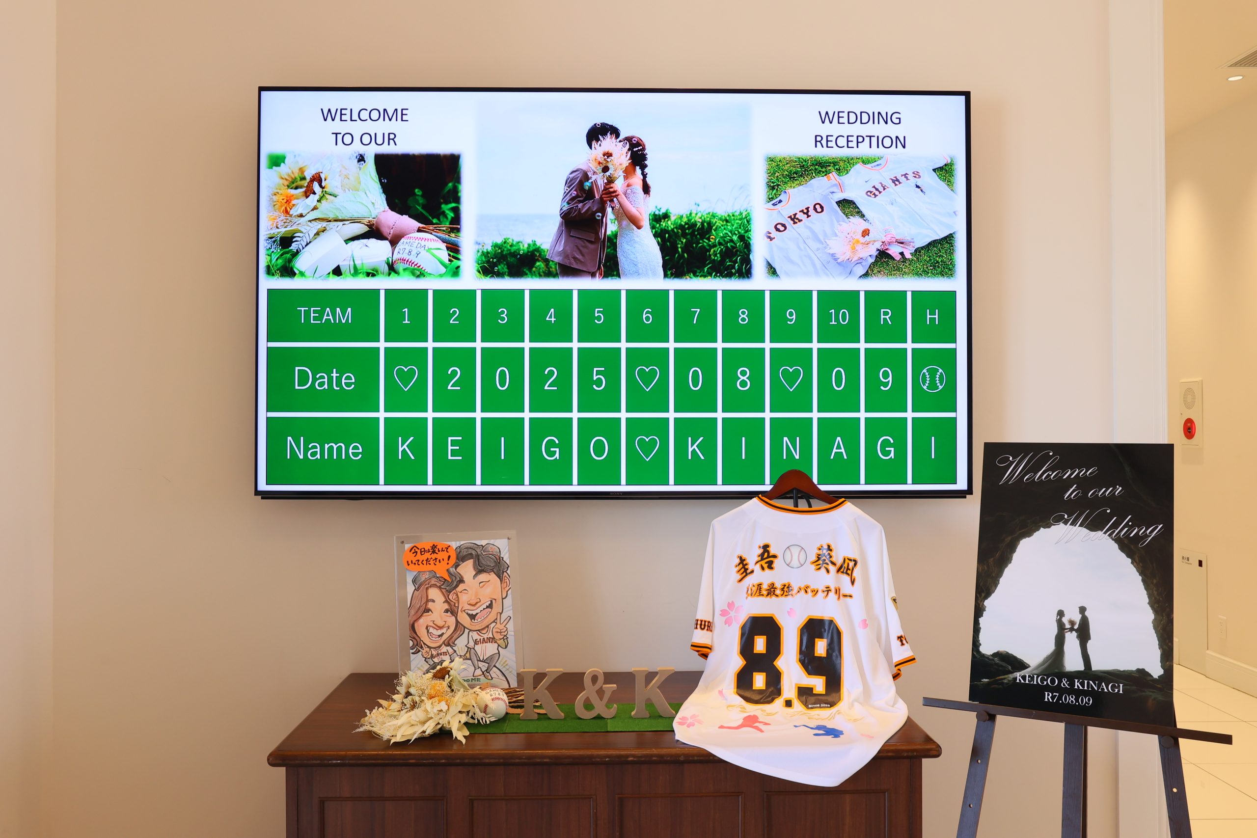 野球ウエディング⚾